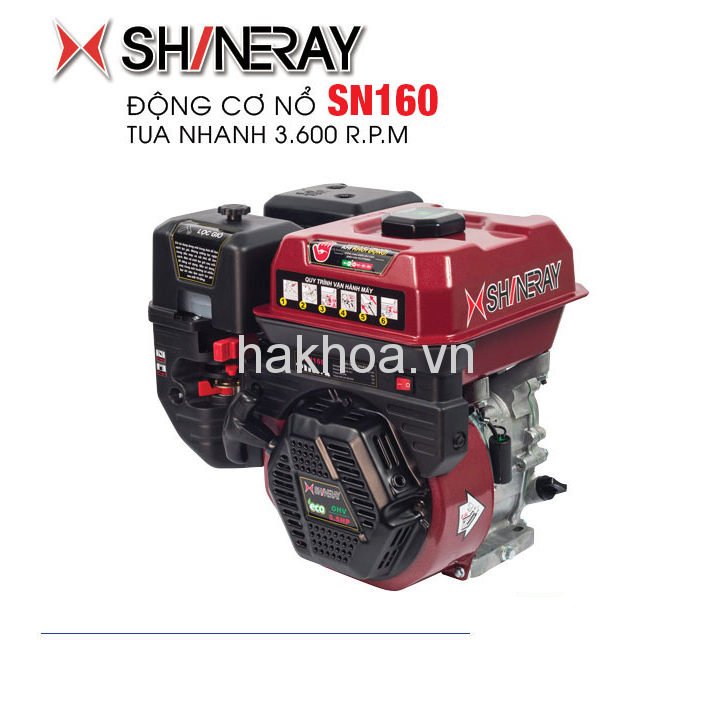 Động cơ xăng tua nhanh Shineray SN160 Công suất 5.5HP