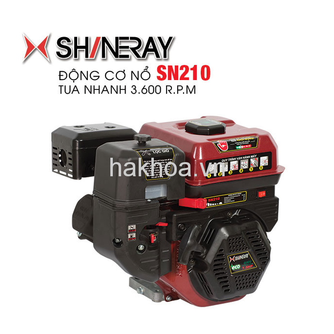 Động cơ nổ tua nhanh Shineray SN210 công suất 7.5HP