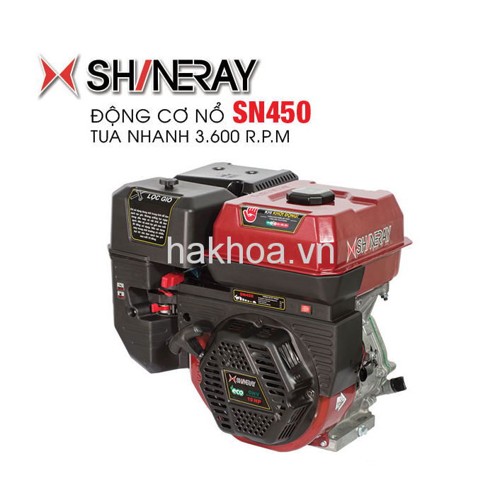 Động cơ xăng tua nhanh Shineray SN450 Công suất 15HP