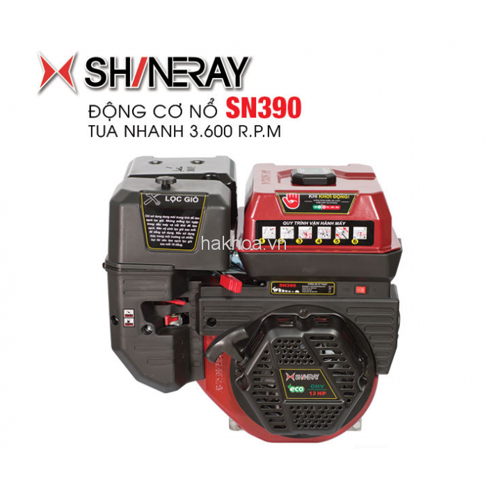 Động cơ xăng tua nhanh Shineray SN390 Công suất 13HP